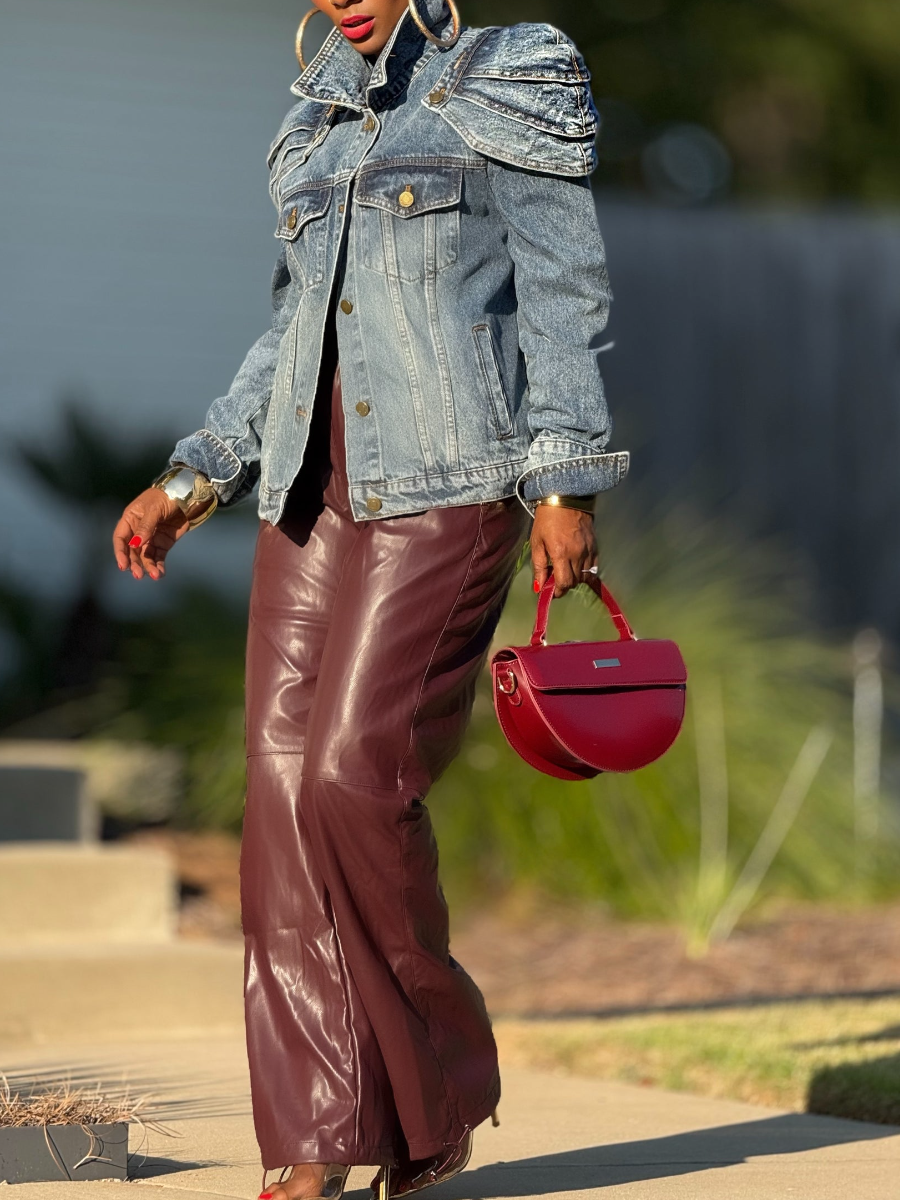 Retrofete Ada puff-sleeve denim jacket