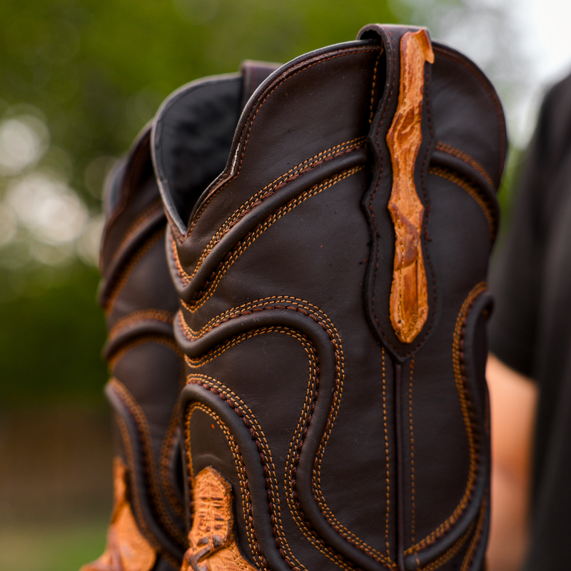 Artisan Rustic Matte Piraroucu Boots - Chisel Toe