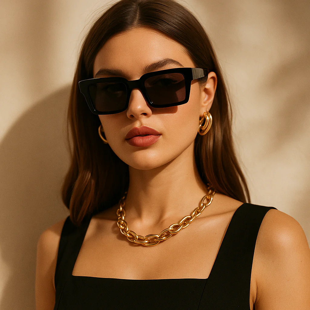 Jelly Square Frame Fashion Sunglasses