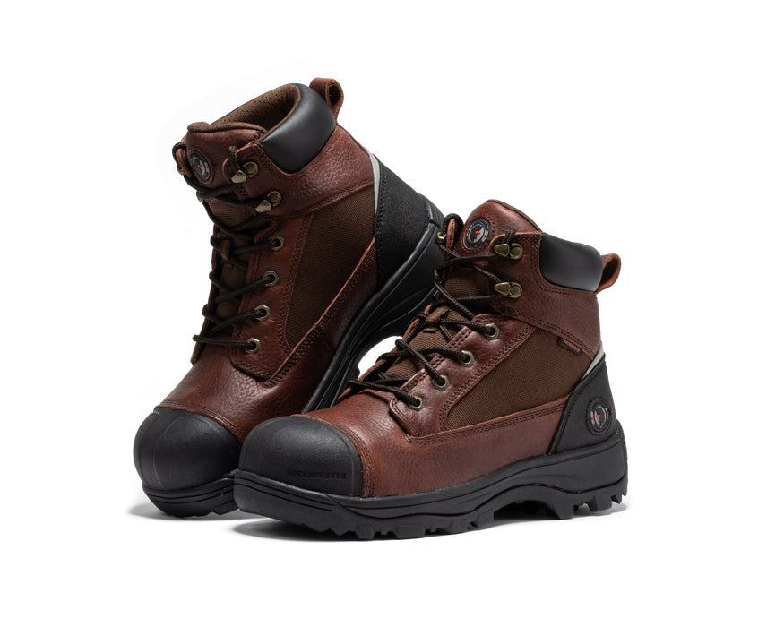 Daviston 6 Inch Brown Composite Toe Waterproof Work Boots