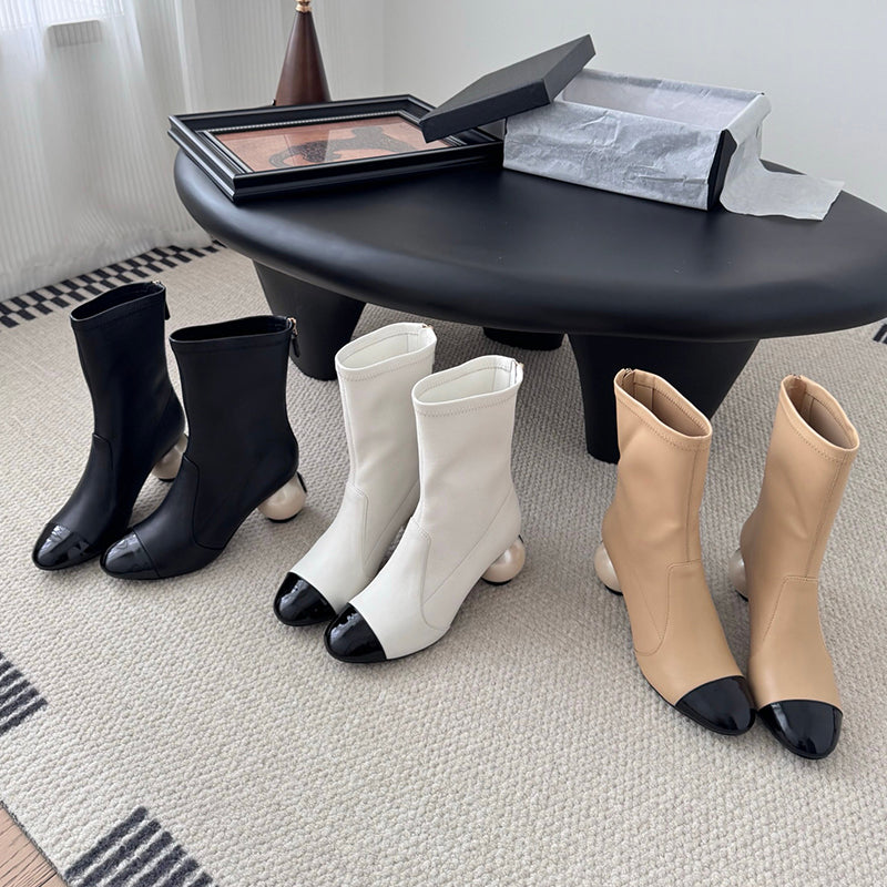 Pearl Ball Stretch Skinny Boots