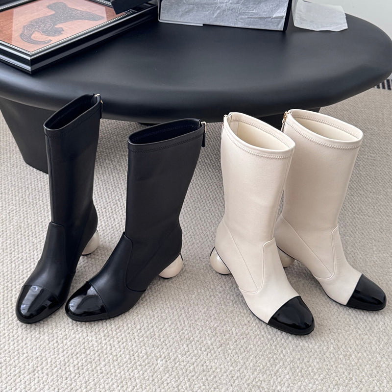 Pearl Ball Stretch Skinny Boots