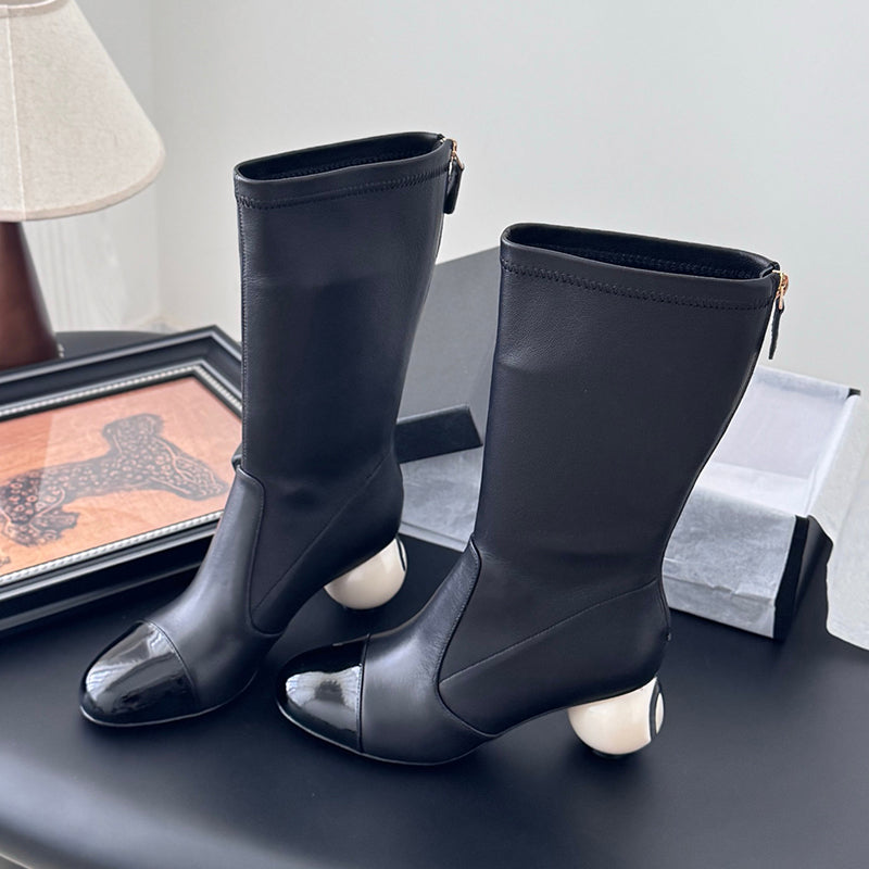 Pearl Ball Stretch Skinny Boots