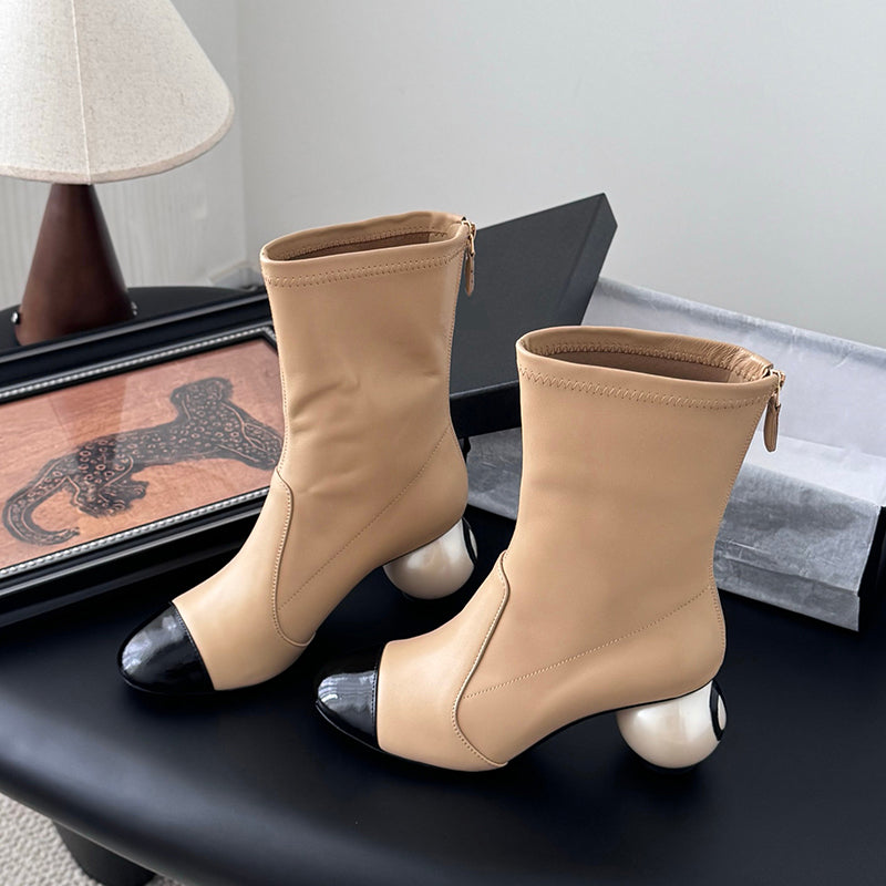 Pearl Ball Stretch Skinny Boots