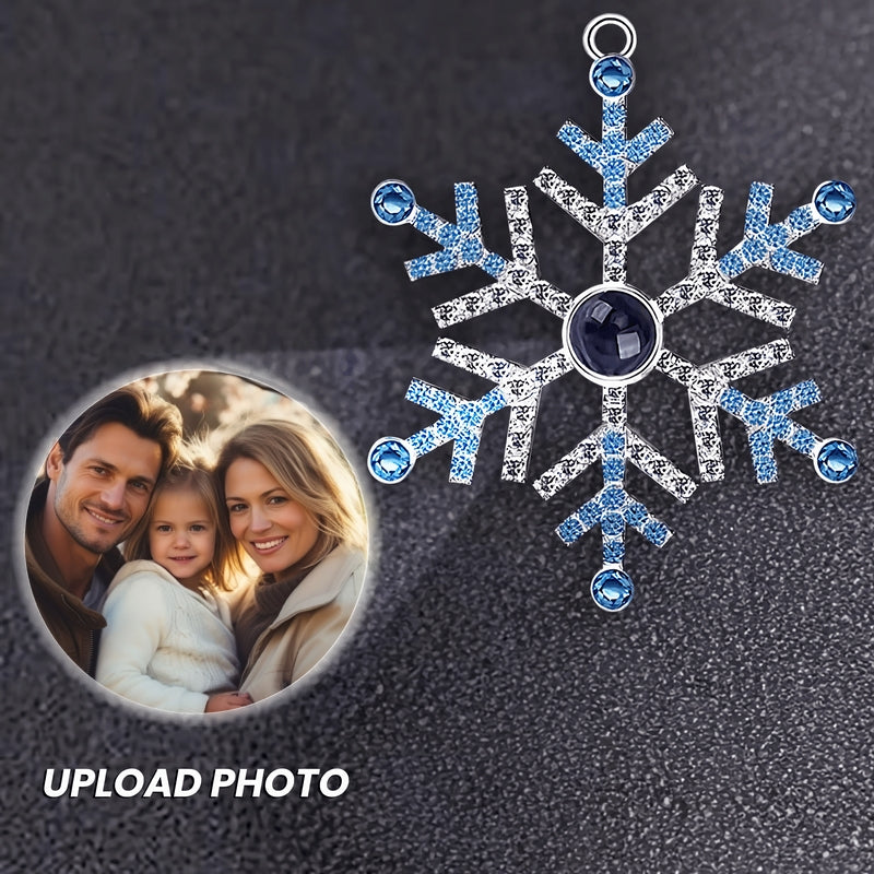 Best Friends Forever Friendship Gift - Custom Photo Projection Snowflake Ornament