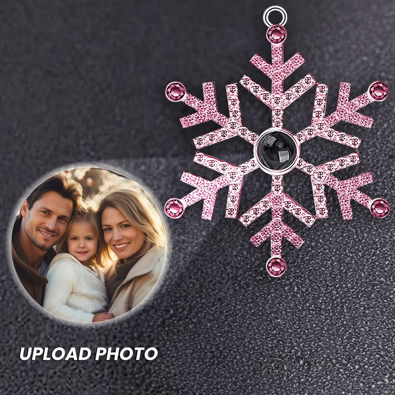Best Friends Forever Friendship Gift - Custom Photo Projection Snowflake Ornament