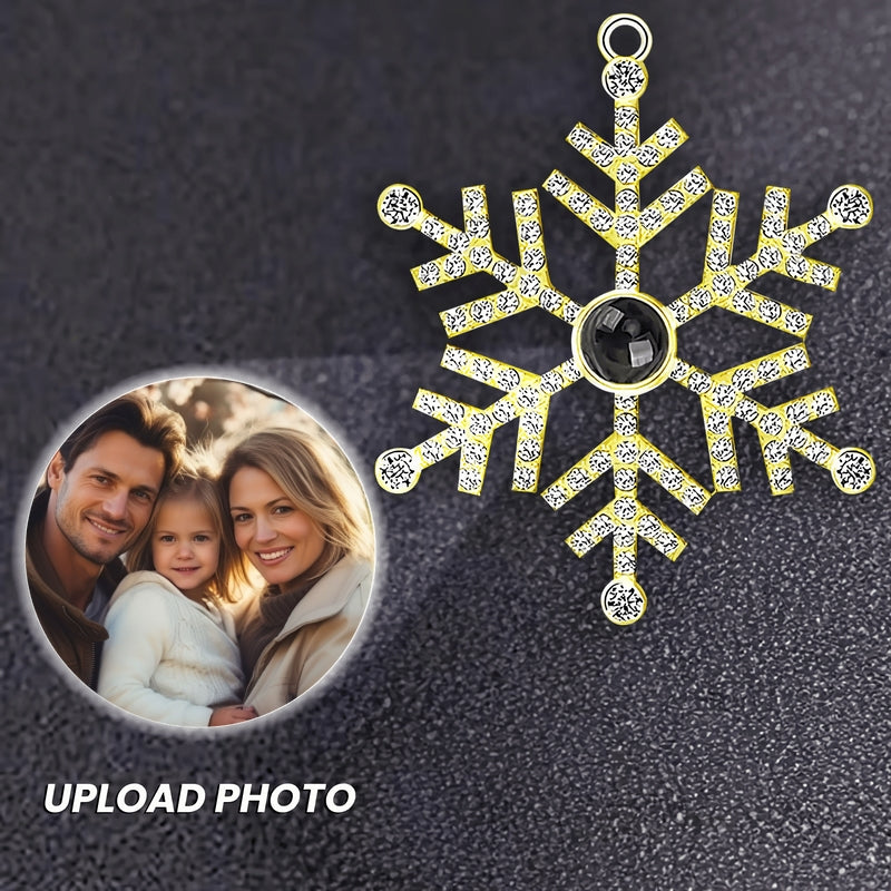 Best Friends Forever Friendship Gift - Custom Photo Projection Snowflake Ornament
