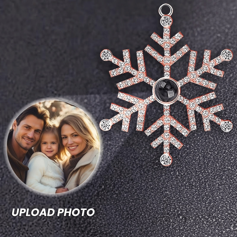 Best Friends Forever Friendship Gift - Custom Photo Projection Snowflake Ornament