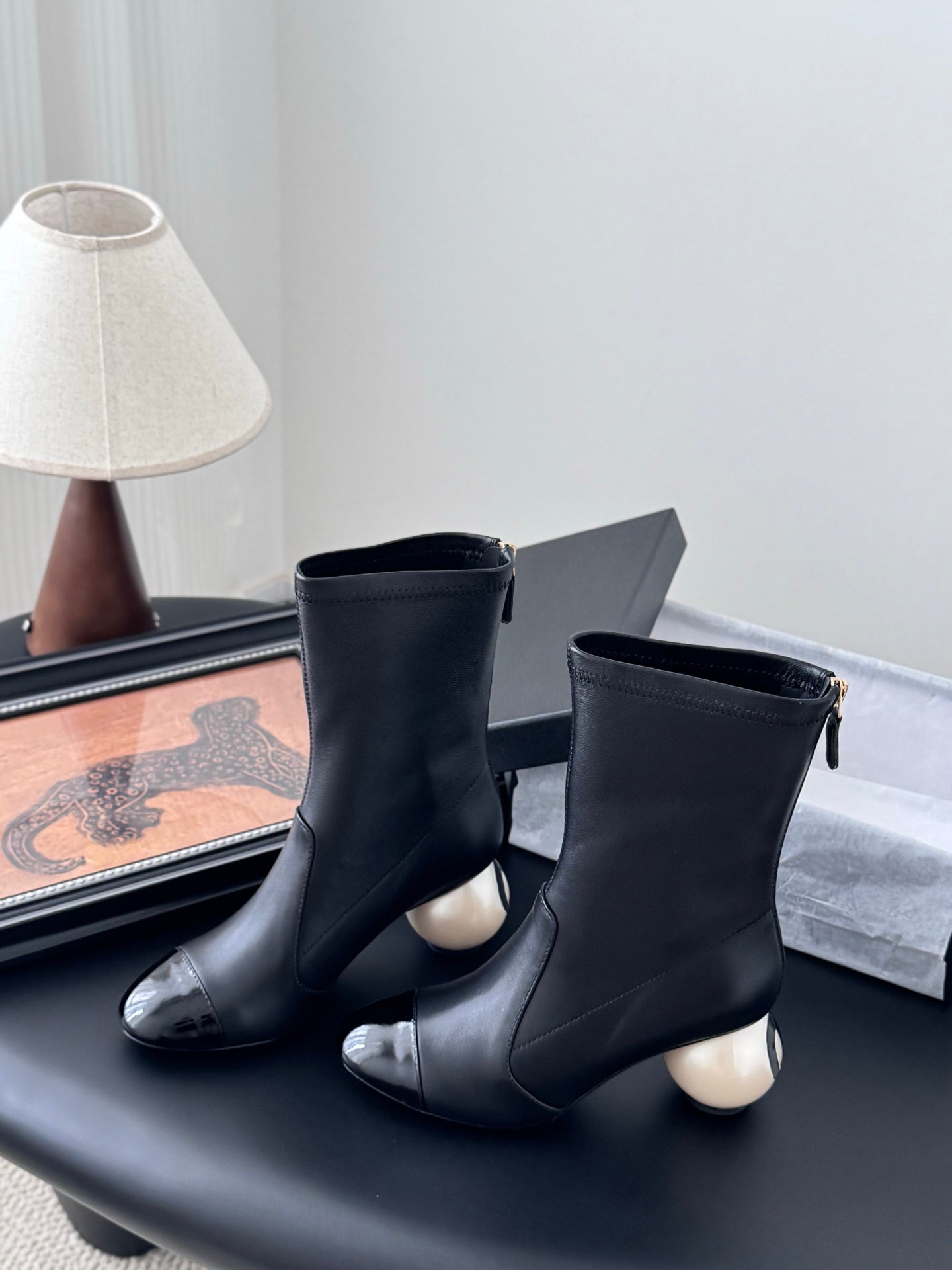 Pearl Ball Stretch Skinny Boots