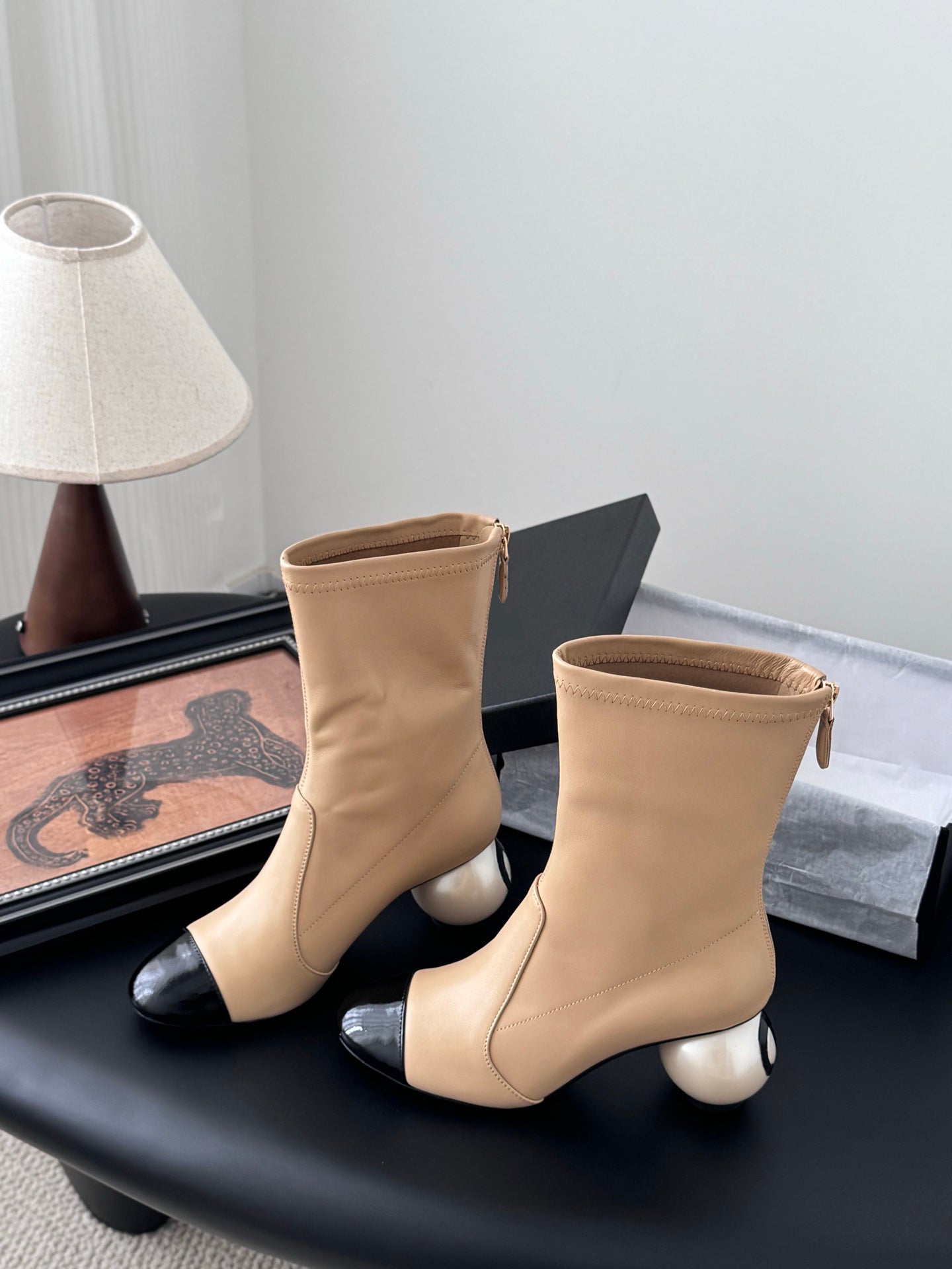 Pearl Ball Stretch Skinny Boots