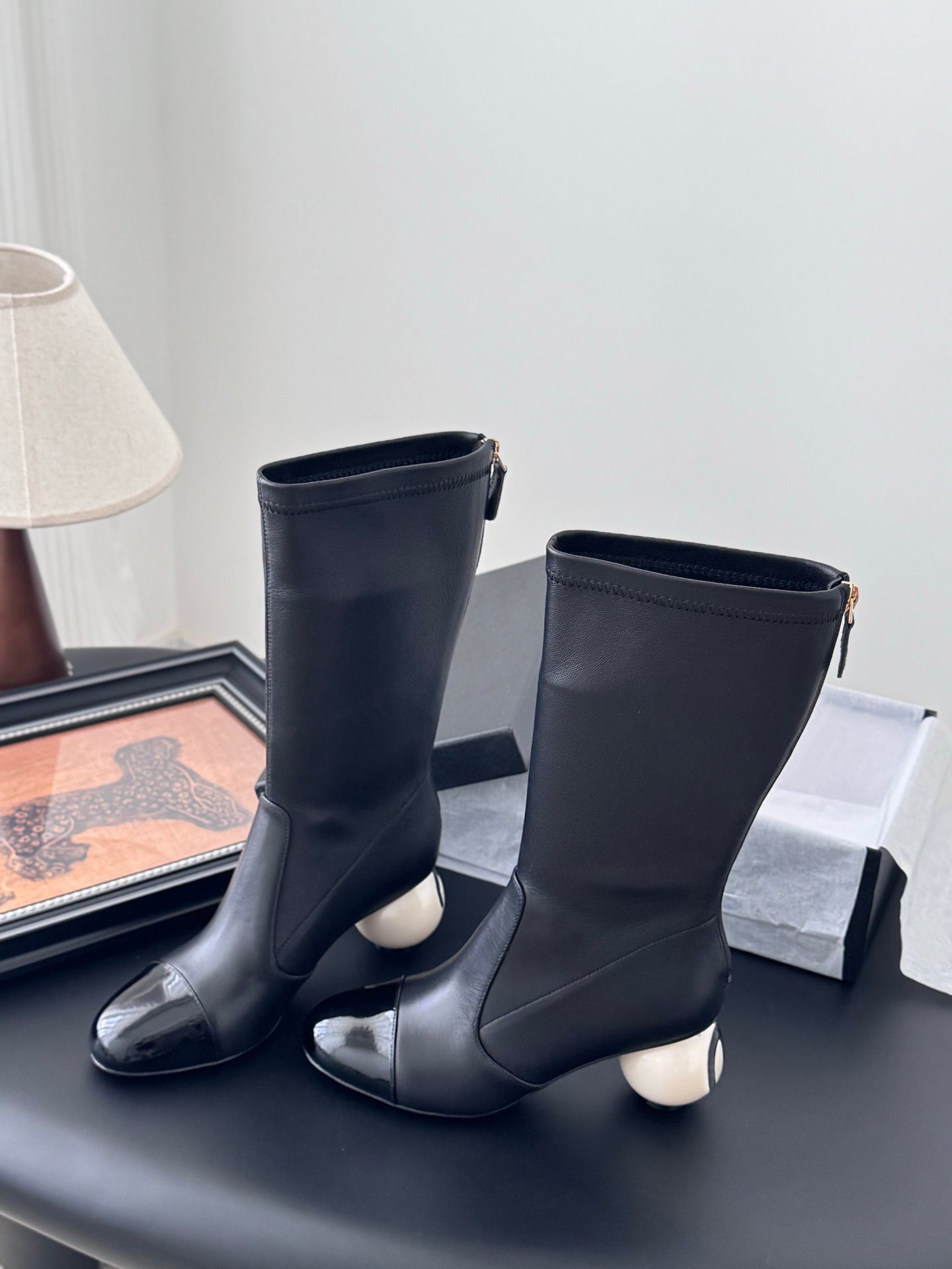 Pearl Ball Stretch Skinny Boots