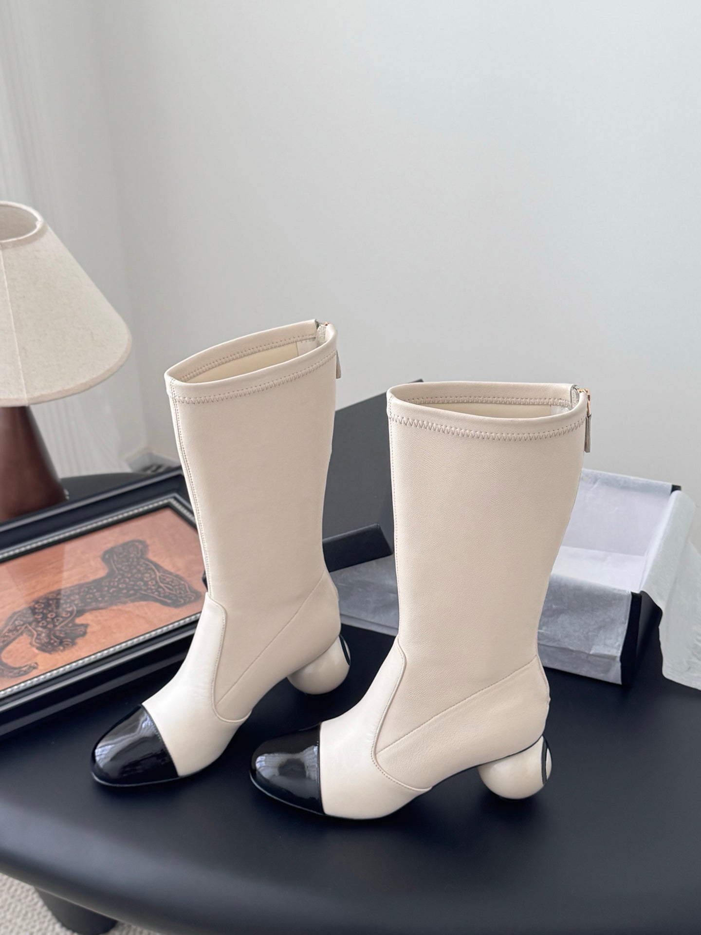 Pearl Ball Stretch Skinny Boots