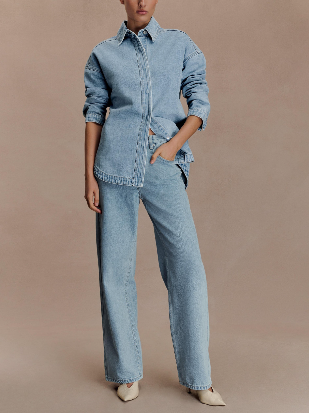 Mannon Denim Two-Piece Set