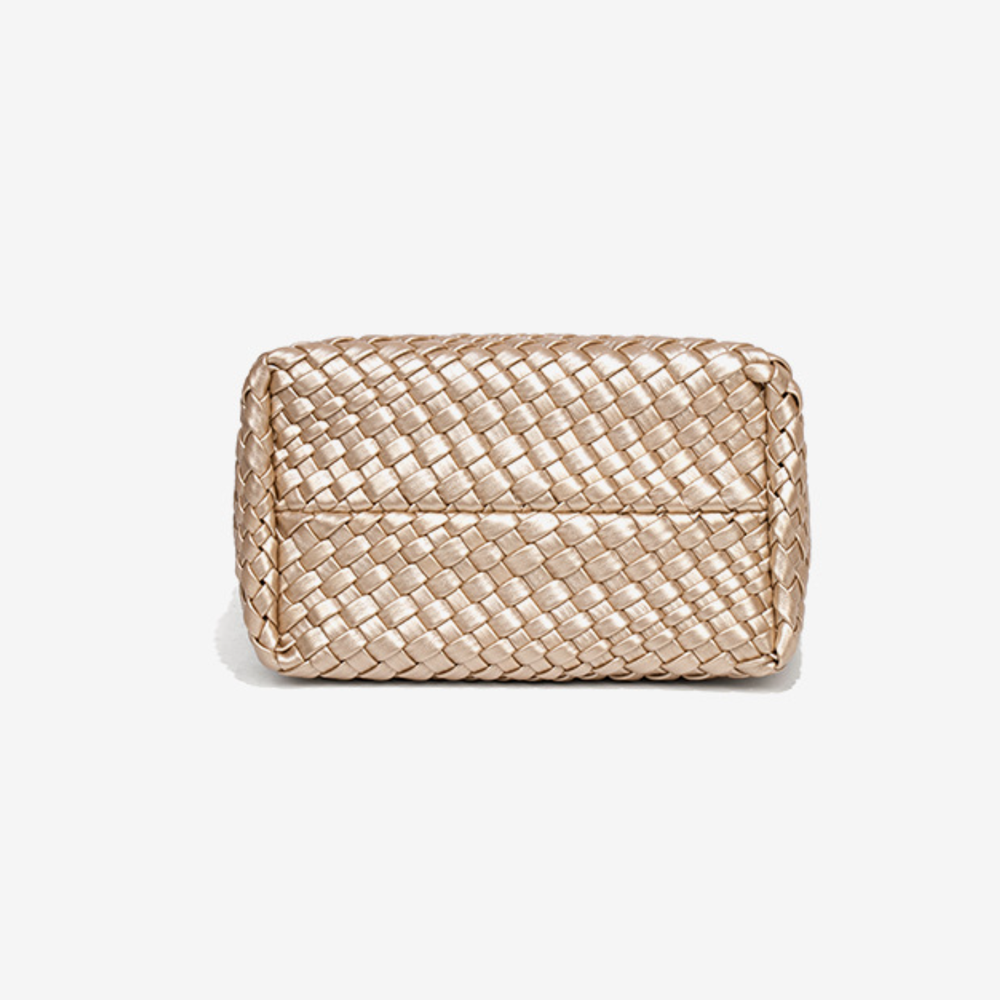 Woven Leather Shoulder Bag With Star Charm - Small