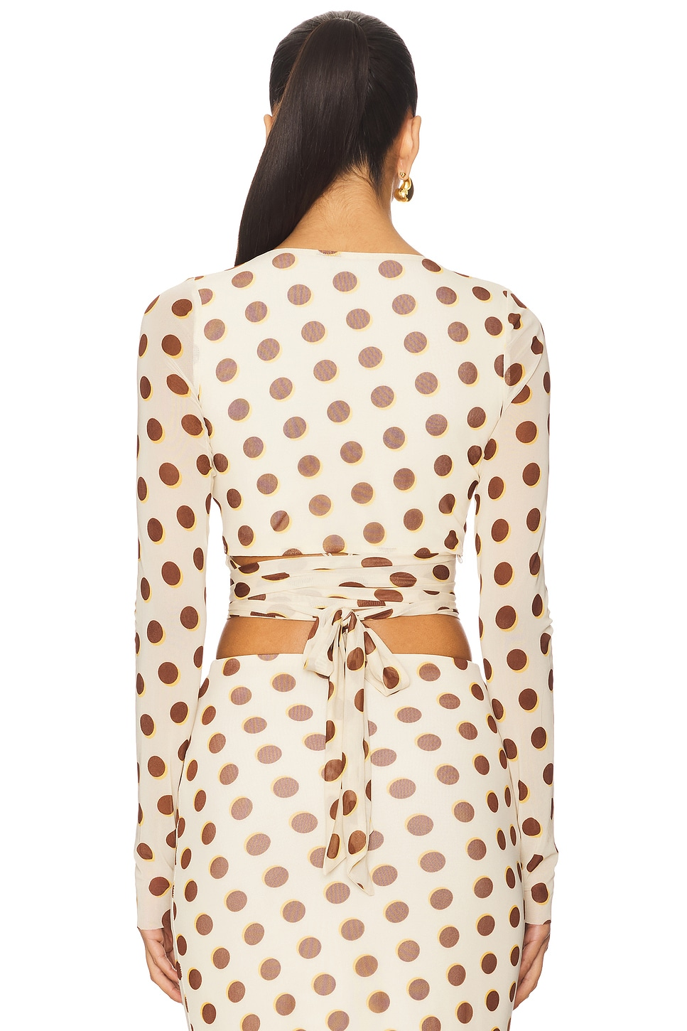 Polka Dot Top + Maxi Skirt