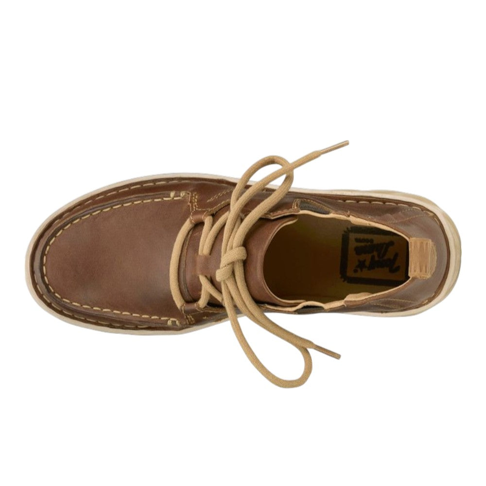 Estancia Leather Moc Toe Chukka Boots