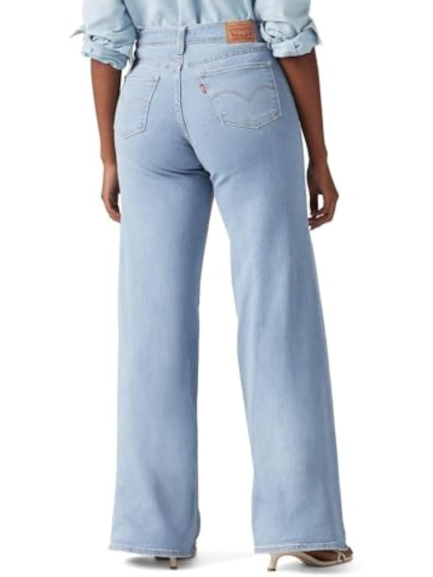 Womens Shaped Wide Leg Jeans