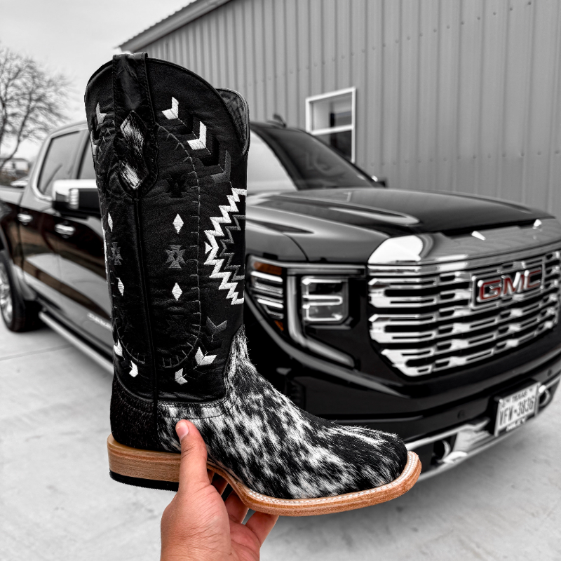 Premium Cowhide Boots – Square Toe