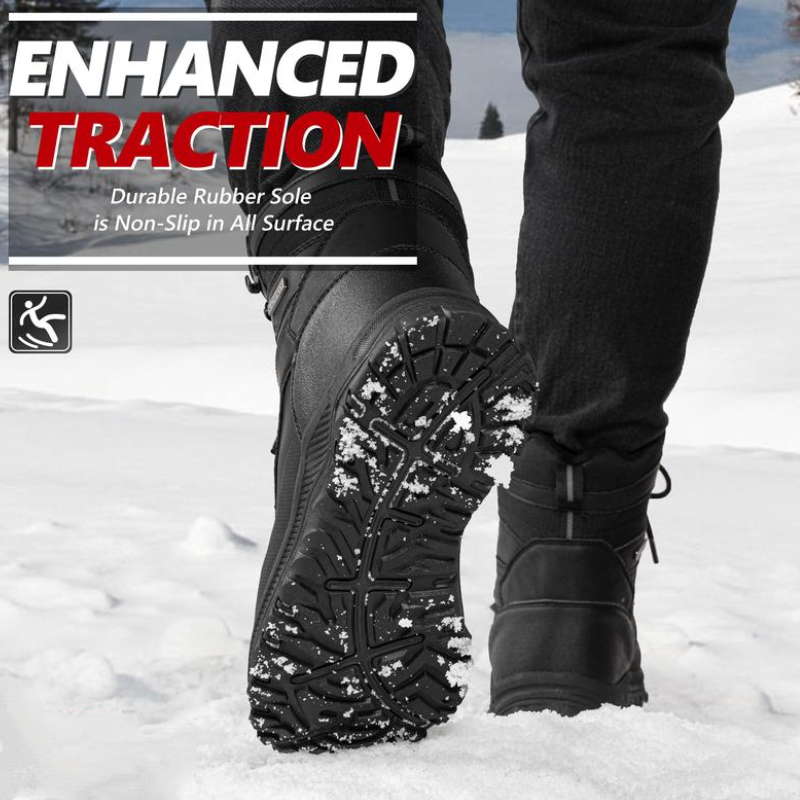Men's Snow Boots Waterproof Insulated Mountaineering Shoes