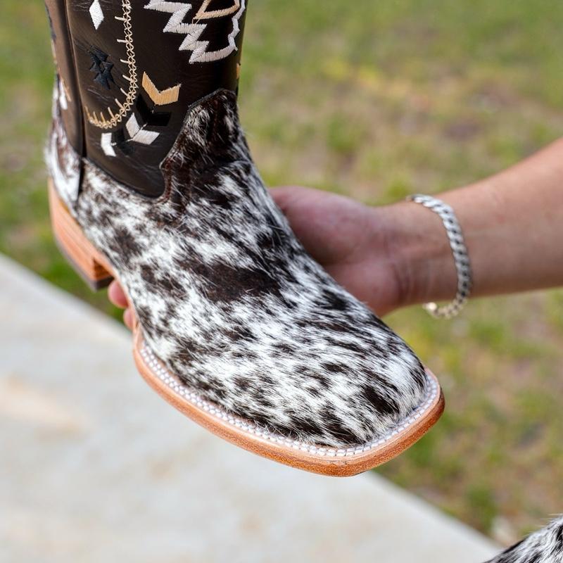 Premium Cowhide Boots – Square Toe