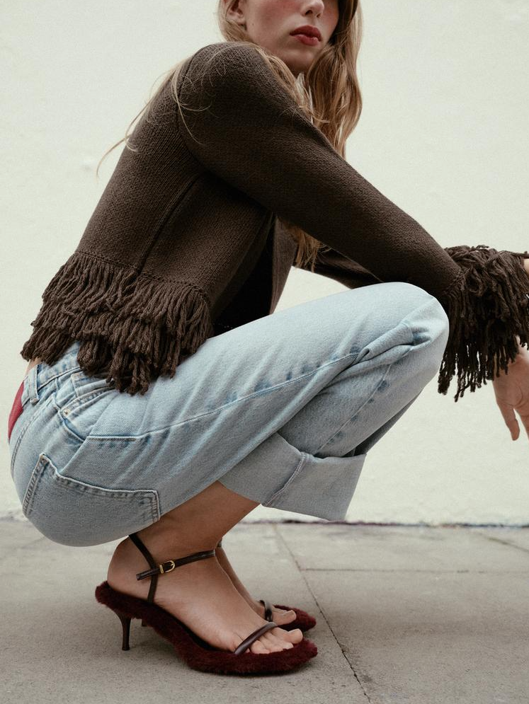 Chic Fluff Heeled Sandals