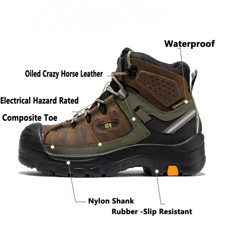 Waterproof Composite Toe Work Boots