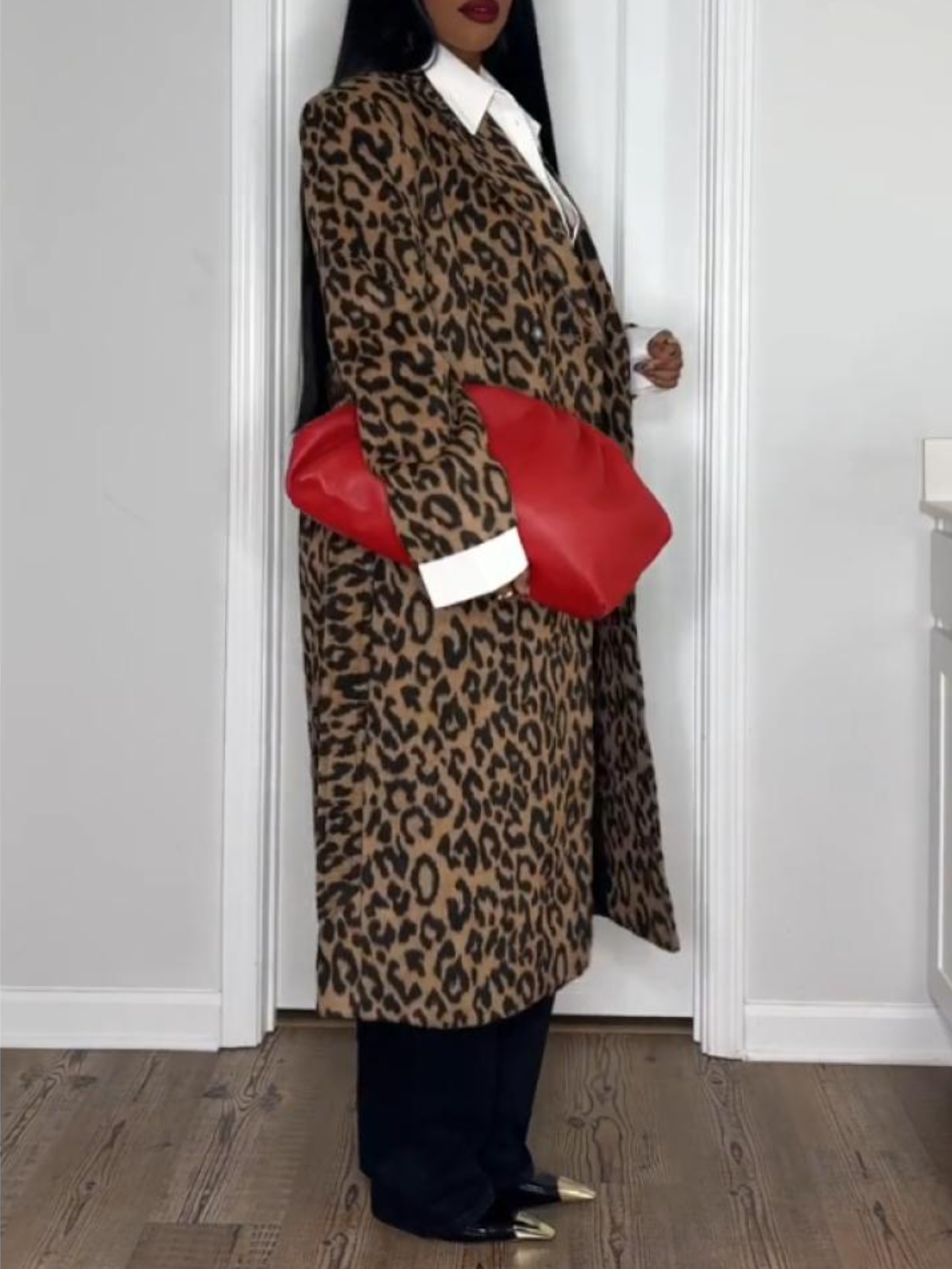 Elevated Leopard-print Coat