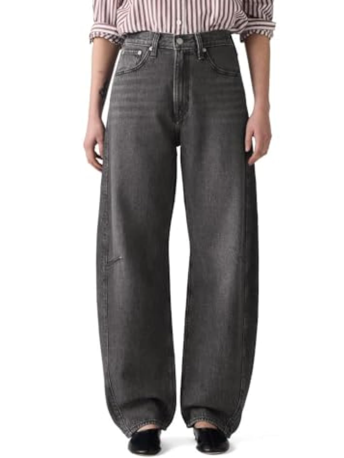 Womens Shaped Wide Leg Jeans