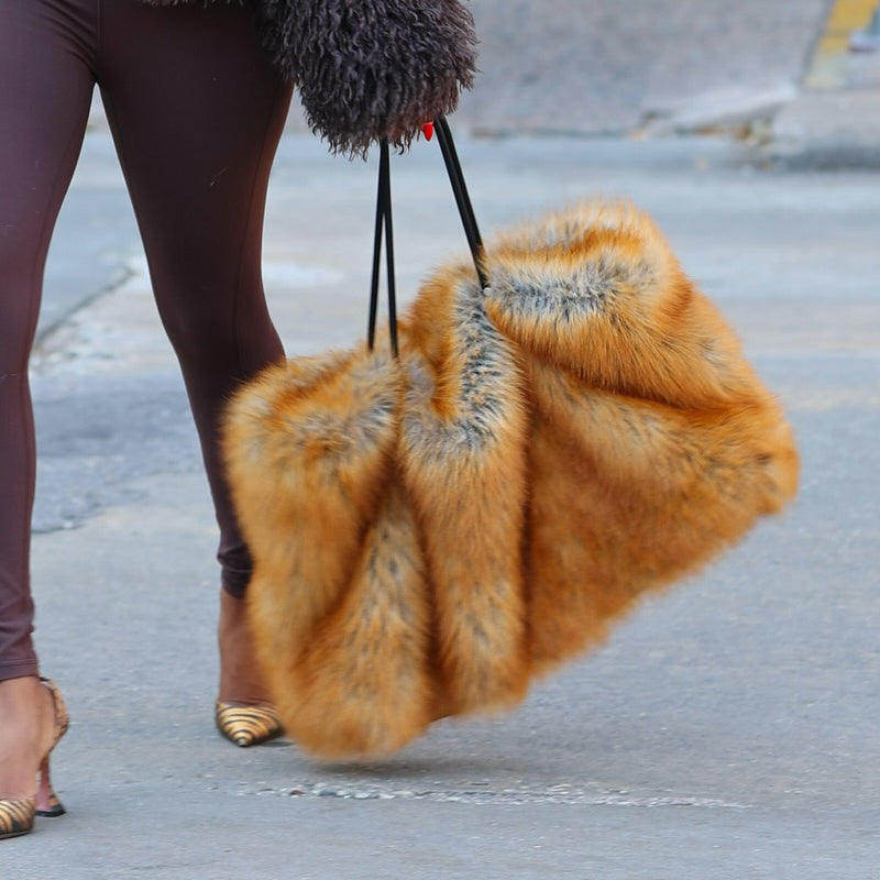 Fashion Oversize Faux Fur Bag