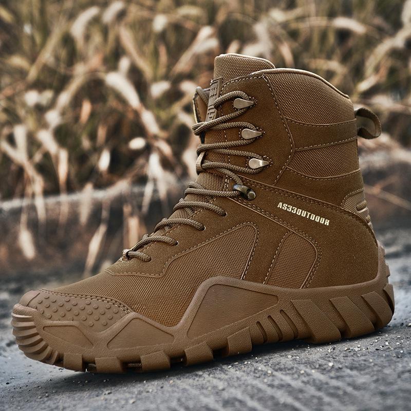 Men Military Boots Army Outdoor Breathable Combat Tactical Patrol Boots