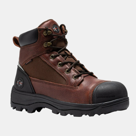 Daviston 6 Inch Brown Composite Toe Waterproof Work Boots