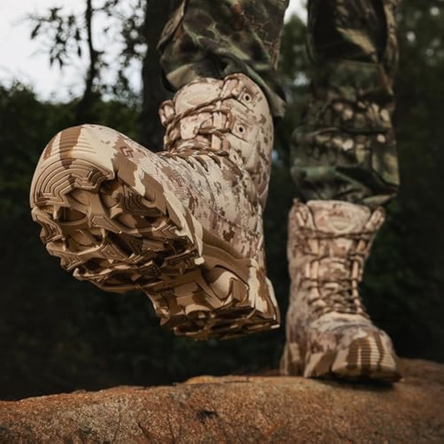 Mens Outdoor Camouflage Hunting Boots