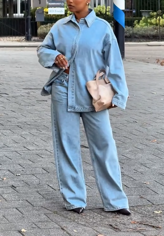 Mannon Denim Two-Piece Set
