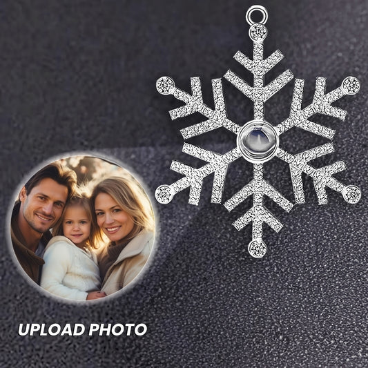 Best Friends Forever Friendship Gift - Custom Photo Projection Snowflake Ornament