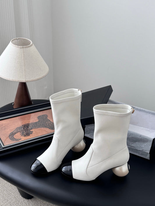 Pearl Ball Stretch Skinny Boots