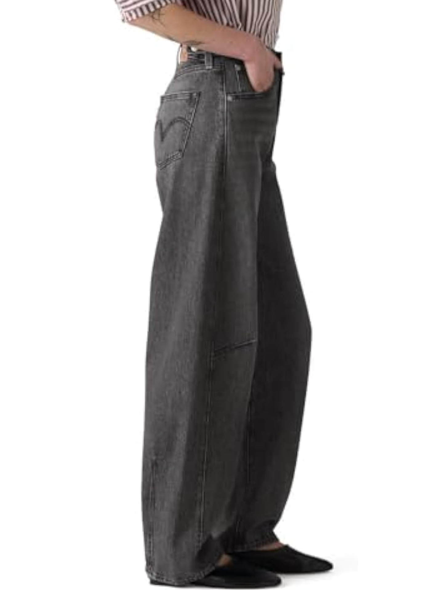 Womens Shaped Wide Leg Jeans